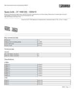 Datasheet for Phoenix Contact 1205215, EAN: 4017918100131