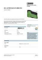 Datasheet for Phoenix Contact 2863834, EAN: 4017918977733