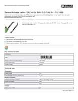 Datasheet for Phoenix Contact 1521889, EAN: 4017918968854 Datasheet for Phoenix Contact 1521889, EAN: 4017918968854