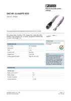 Datasheet for Phoenix Contact 1518229, EAN: 4017918968342 Datasheet for Phoenix Contact 1518229, EAN: 4017918968342