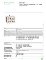 Datasheet for Schneider Electric LA1KN04, EAN: 3389110500158 Datasheet for Schneider Electric LA1KN04, EAN: 3389110500158