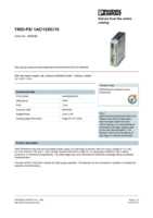 Datasheet for Phoenix Contact 2866488, EAN: 4046356287807