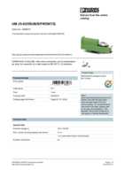 Datasheet for Phoenix Contact 2959612, EAN: 4017918086268 Datasheet for Phoenix Contact 2959612, EAN: 4017918086268