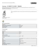 Datasheet for Phoenix Contact 1886566, EAN: 4017918847982