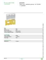 Datasheet for Schneider Electric GV2V01, EAN: 3389110214314