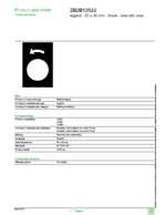 Datasheet for Schneider Electric ZB2BY2922, EAN: 3389110645491