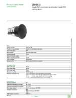 Datasheet for Schneider Electric ZB4BC2, EAN: 3389110888430