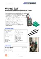 Datasheet for Kyoritsu K 8035, EAN: 5706445250929