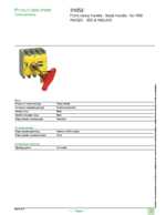 Datasheet for Schneider Electric 31052, EAN: 3303430310525 Datasheet for Schneider Electric 31052, EAN: 3303430310525