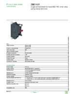 Datasheet for Schneider Electric ZBE1025, EAN: 3389119037433