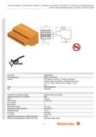 Datasheet for Weidmüller 1690210000, EAN: 4008190328702