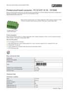 Datasheet for Phoenix Contact 1913549, EAN: 4017918179021