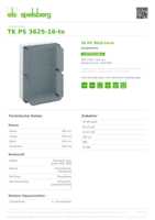 Datasheet for Spelsberg 11151201, EAN: 4013902152506