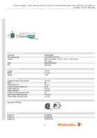 Datasheet for Weidmüller 9004420000, EAN: 4008190167455