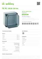 Datasheet for Spelsberg 13800701, EAN: 4013902862054