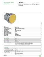 Datasheet for Schneider Electric ZB4BA5, EAN: 3389110887488