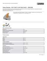 Datasheet for Phoenix Contact 2903308, EAN: 4046356732161 Datasheet for Phoenix Contact 2903308, EAN: 4046356732161