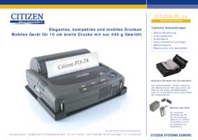 Datasheet for CITIZEN 2000419 Datasheet for CITIZEN 2000419