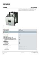 Datasheet for Siemens 3RT14766AP36, EAN: 4011209510128