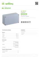 Datasheet for Spelsberg 15001001, EAN: 4013902350445