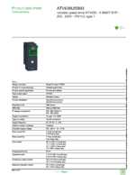 Datasheet for Schneider Electric ATV630U55M3, EAN: 3606485410883