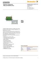 Datasheet for Weidmüller 8564080000, EAN: 4032248236718 Datasheet for Weidmüller 8564080000, EAN: 4032248236718