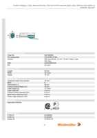 Datasheet for Weidmüller 9037590000, EAN: 4008190493165