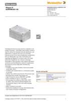 Datasheet for Weidmüller 9526940000, EAN: 4008190979089