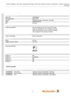 Datasheet for Weidmüller 0293800000, EAN: 4008190042356