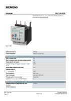 Datasheet for Siemens 3RU11364FB0, EAN: 4011209300675 Datasheet for Siemens 3RU11364FB0, EAN: 4011209300675