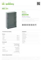 Datasheet for Spelsberg 74500301, EAN: 4013902885084