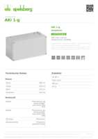 Datasheet for Spelsberg 74140101, EAN: 4013902885022