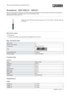 Datasheet for Phoenix Contact 1205121, EAN: 4017918019136 Datasheet for Phoenix Contact 1205121, EAN: 4017918019136