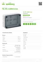 Datasheet for Spelsberg 10600901, EAN: 4013902861385