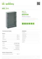 Datasheet for Spelsberg 74400301, EAN: 4013902071289