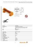 Datasheet for Weidmüller 1643350000, EAN: 4008190282110