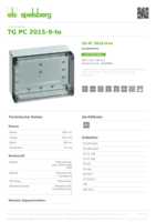 Datasheet for Spelsberg 20100901, EAN: 4013902814114