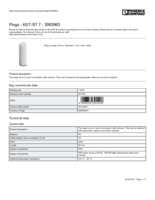 Datasheet for Phoenix Contact 3063963, EAN: 4046356301428 Datasheet for Phoenix Contact 3063963, EAN: 4046356301428