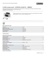 Datasheet for Phoenix Contact 1688829, EAN: 4017918822958 Datasheet for Phoenix Contact 1688829, EAN: 4017918822958