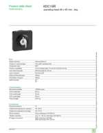 Datasheet for Schneider Electric KDC1SR, EAN: 3389118091573