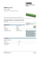 Datasheet for Phoenix Contact 1766893, EAN: 4017918032913