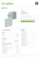 Datasheet for Spelsberg 33290701, EAN: 4013902399369