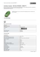 Datasheet for Phoenix Contact 2962777, EAN: 4017918087432
