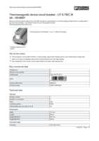 Datasheet for Phoenix Contact 0916607, EAN: 4046356449038 Datasheet for Phoenix Contact 0916607, EAN: 4046356449038