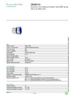 Datasheet for Schneider Electric ZB4BW36, EAN: 3389110889734