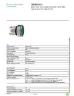 Datasheet for Schneider Electric ZB4BW933, EAN: 3389110889901