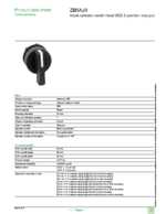 Datasheet for Schneider Electric ZB5AJ3, EAN: 3389110906011