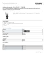 Datasheet for Phoenix Contact 1212132, EAN: 4046356454117 Datasheet for Phoenix Contact 1212132, EAN: 4046356454117