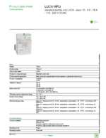 Datasheet for Schneider Electric LUCA18FU, EAN: 3389110364040 Datasheet for Schneider Electric LUCA18FU, EAN: 3389110364040