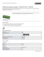Datasheet for Phoenix Contact 1974740, EAN: 4017918971106